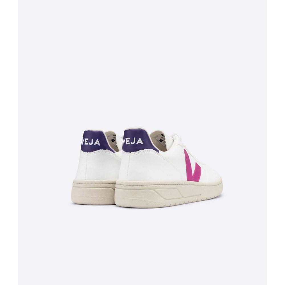 Veja V-10 CWL Women's Sneakers White/Purple | NZ 655ILH